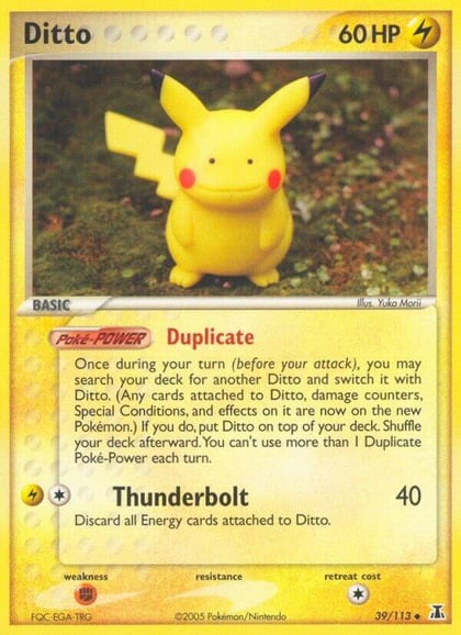Ditto - 039/113 (Pikachu), Delta Species 39/113
