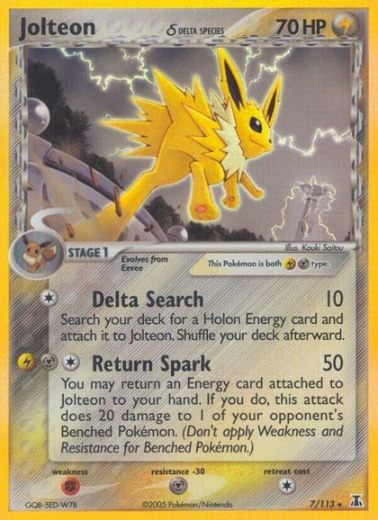 Jolteon (Delta Species), Delta Species 7/113
