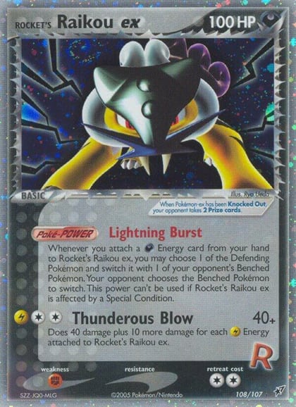 Rocket's Raikou ex, Deoxys 108/107