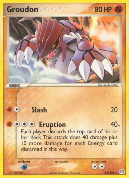 Groudon - 014/106, Emerald 14/106