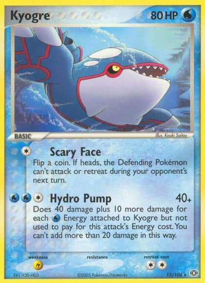 Kyogre - 015/106, Emerald 15/106