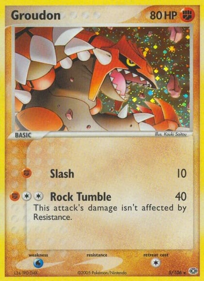 Groudon - 005/106, Emerald 5/106