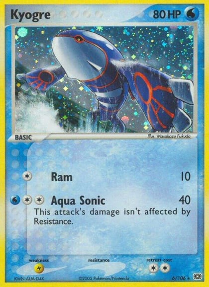 Kyogre - 006/106, Emerald 6/106