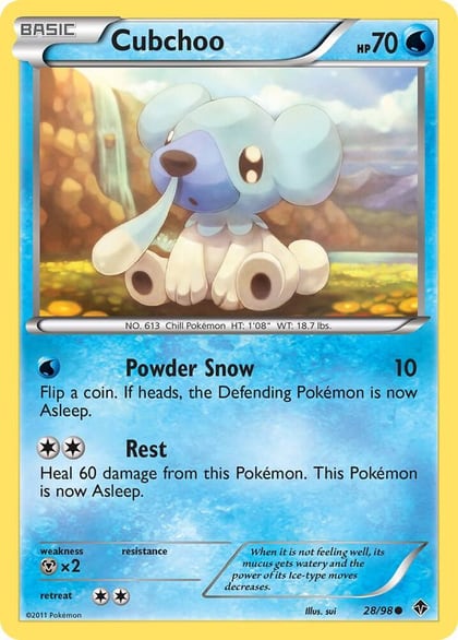 Cubchoo (28), Emerging Powers 28/98