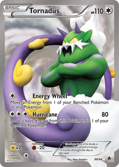 Tornadus (98 Full Art), Emerging Powers 98/98