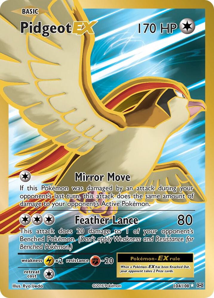 Pidgeot EX (Full Art), XY - Evolutions 104/108