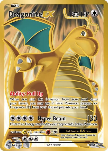 Dragonite EX (Full Art), XY - Evolutions 106/108