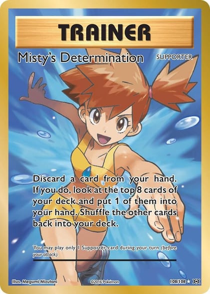 Misty's Determination (Full Art), XY - Evolutions 108/108