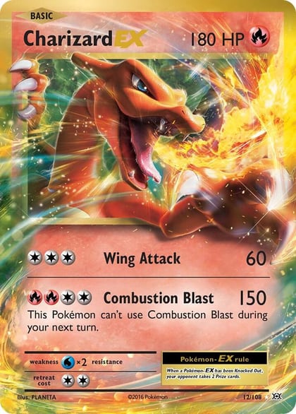 Charizard EX, XY - Evolutions 12/108