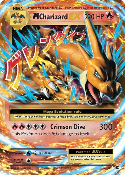 M Charizard EX, XY - Evolutions 13/108