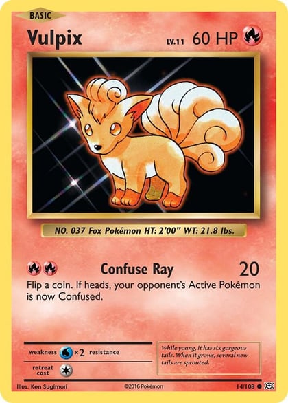 Vulpix, XY - Evolutions 14/108