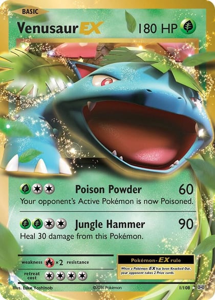 Venusaur EX, XY - Evolutions 1/108