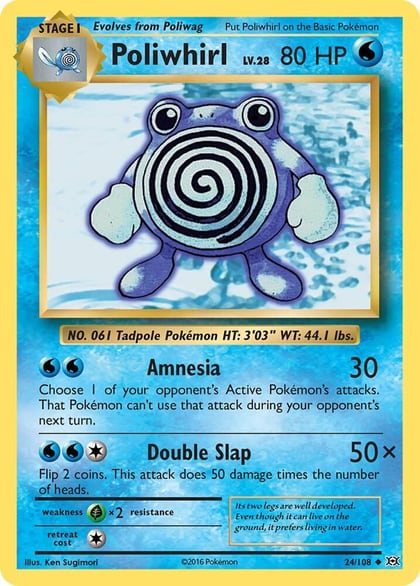 Poliwhirl, XY - Evolutions 24/108