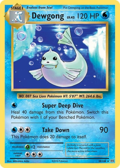 Dewgong, XY - Evolutions 29/108