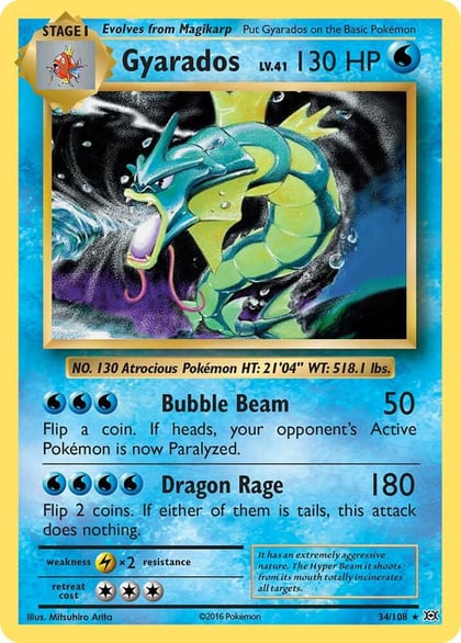 Gyarados, XY - Evolutions 34/108