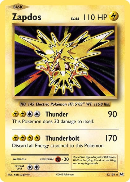 Zapdos, XY - Evolutions 42/108
