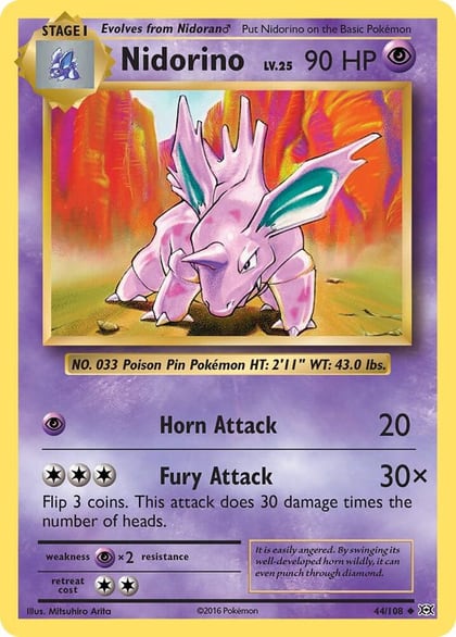 Nidorino, XY - Evolutions 44/108