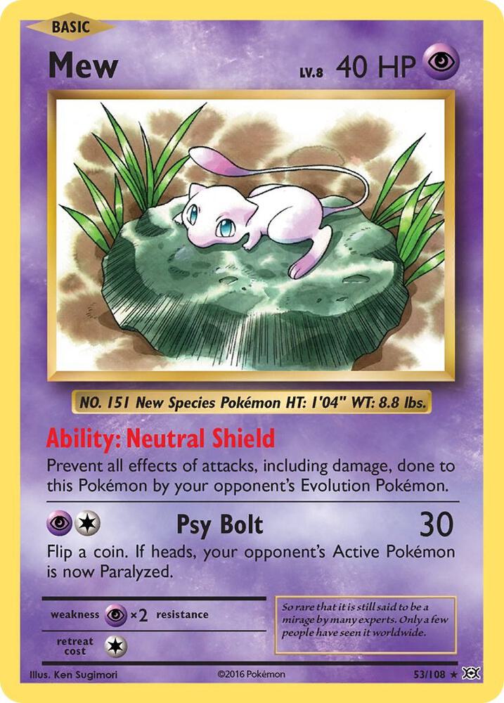 Mew, XY - Evolutions 53/108