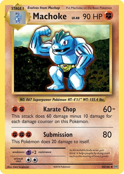 Machoke, XY - Evolutions 58/108
