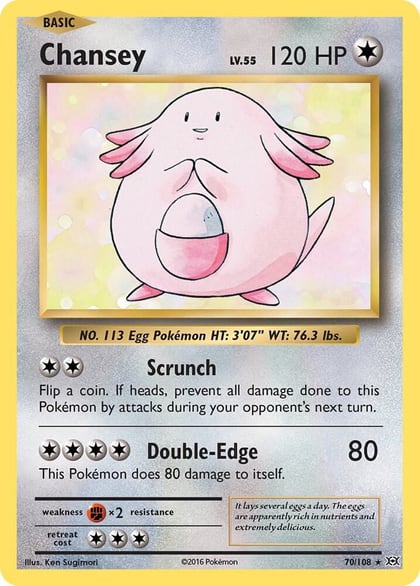 Chansey, XY - Evolutions 70/108