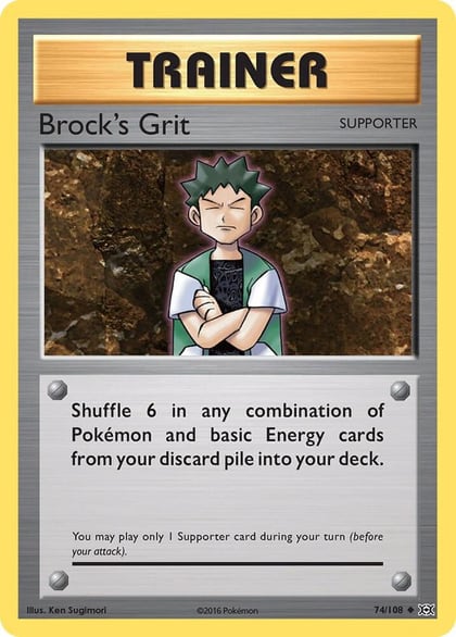 Brock's Grit, XY - Evolutions 74/108