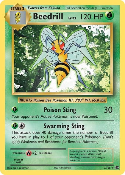 Beedrill, XY - Evolutions 7/108