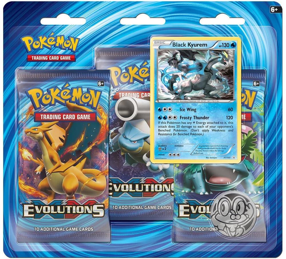XY - Evolutions 3 Pack Blister [Black Kyurem], XY - Evolutions P224946