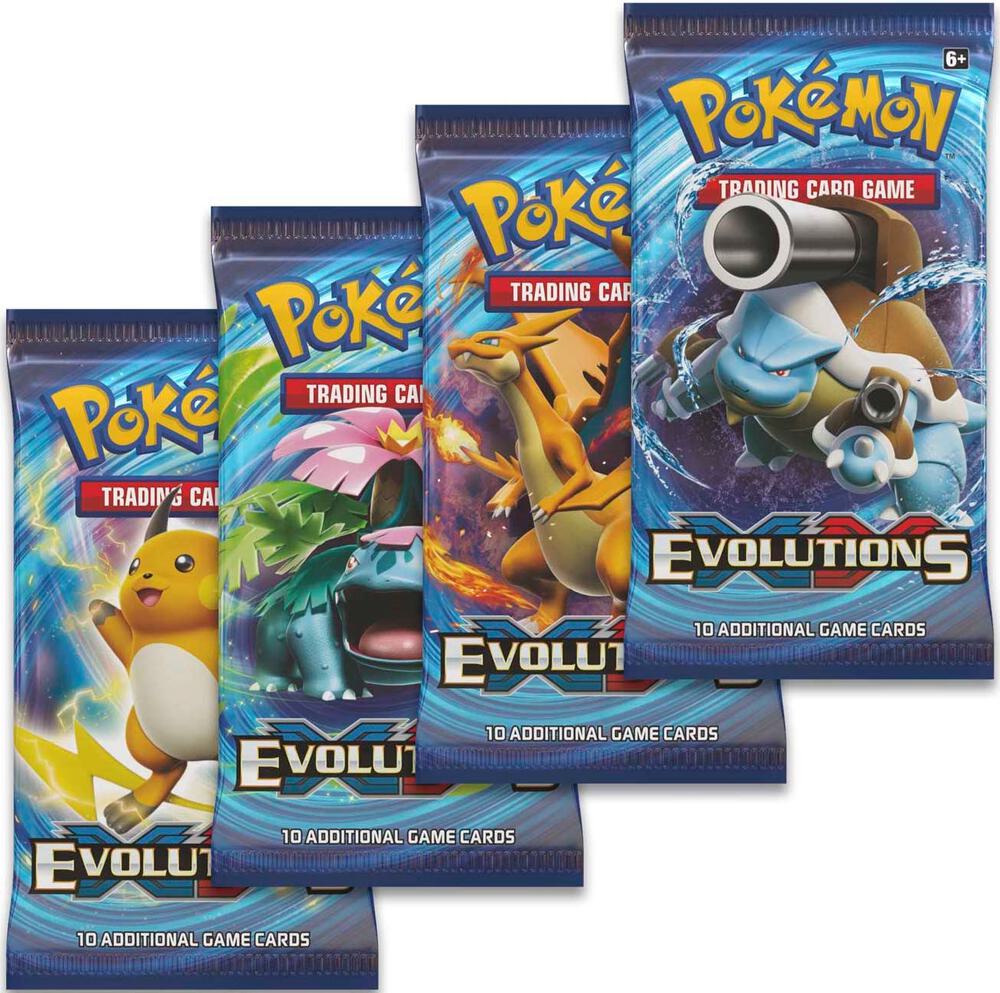 Evolutions Booster Pack Art Bundle [Set of 4], XY - Evolutions P272649