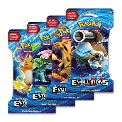 Evolutions Sleeved Booster Pack Art Bundle [Set of 4], XY - Evolutions P276600