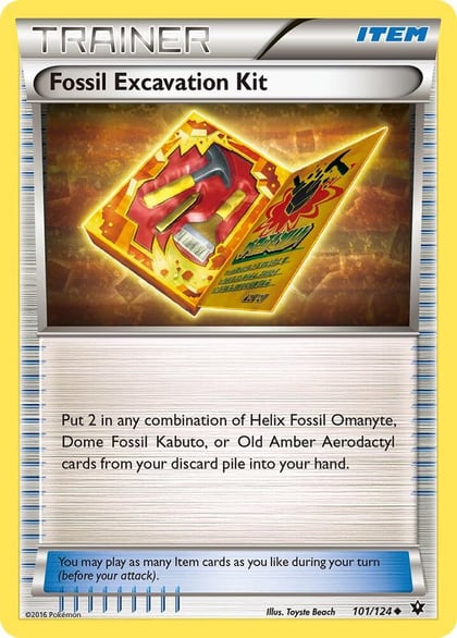 Fossil Excavation Kit, XY - Fates Collide 101/124