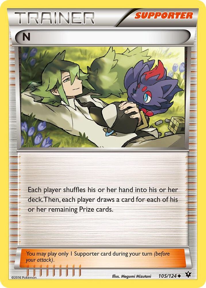 N (Supporter), XY - Fates Collide 105/124