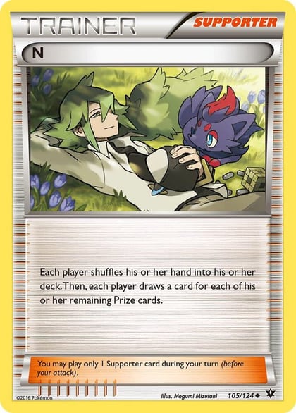 N (Supporter), XY - Fates Collide 105/124