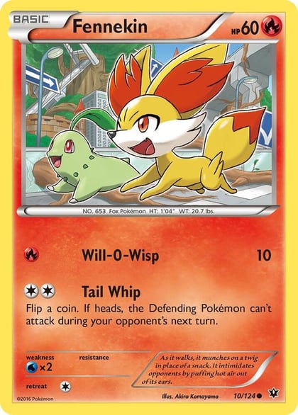 Fennekin (10), XY - Fates Collide 10/124