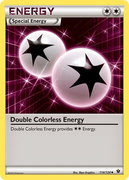 Double Colorless Energy, XY - Fates Collide 114/124