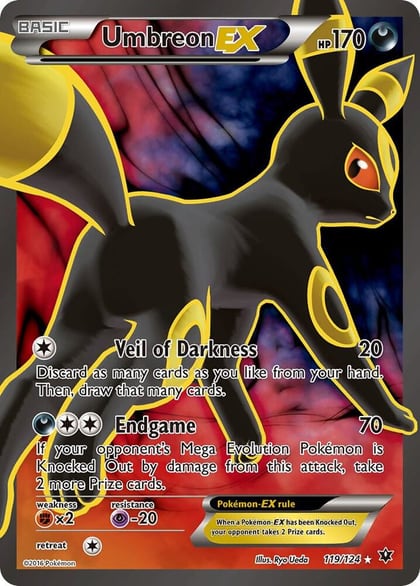 Umbreon EX (Full Art), XY - Fates Collide 119/124