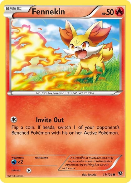Fennekin (11), XY - Fates Collide 11/124