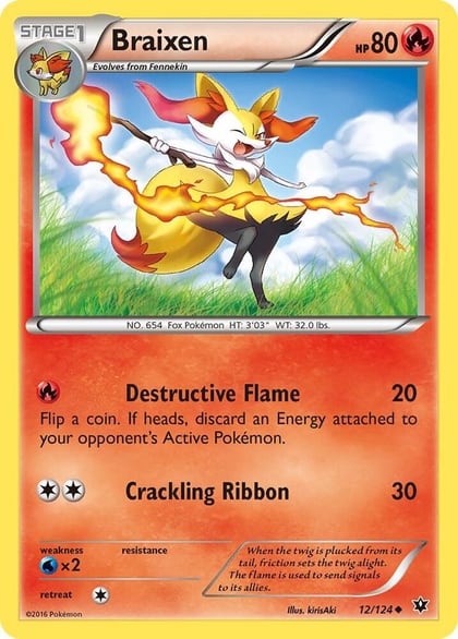 Braixen, XY - Fates Collide 12/124