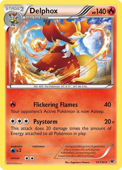 Delphox, XY - Fates Collide 13/124