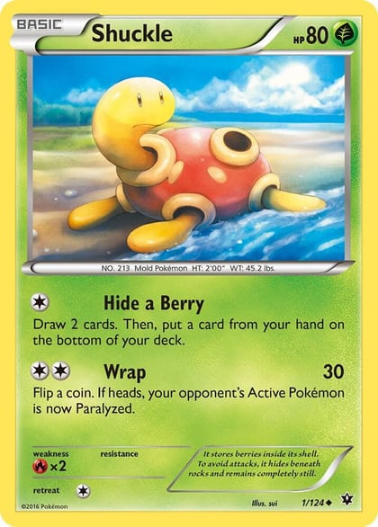 Shuckle, XY - Fates Collide 1/124