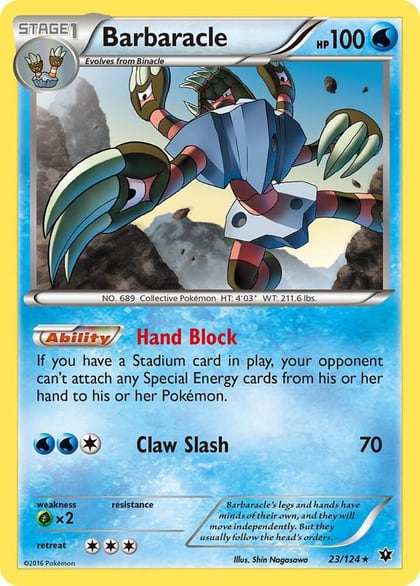 Barbaracle, XY - Fates Collide 23/124