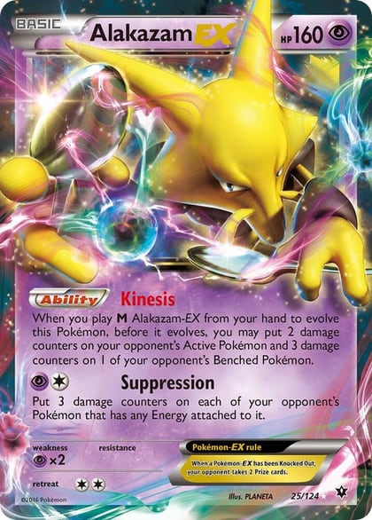 Alakazam EX, XY - Fates Collide 25/124