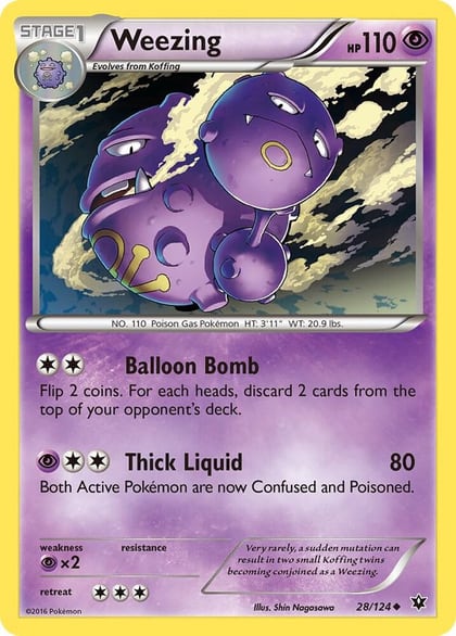 Weezing, XY - Fates Collide 28/124