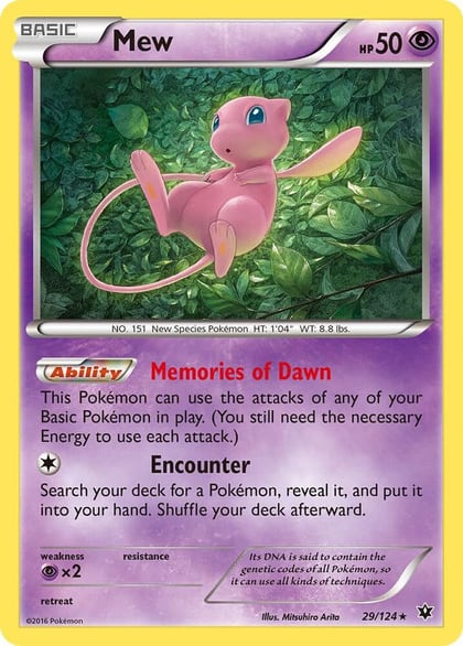 Mew, XY - Fates Collide 29/124