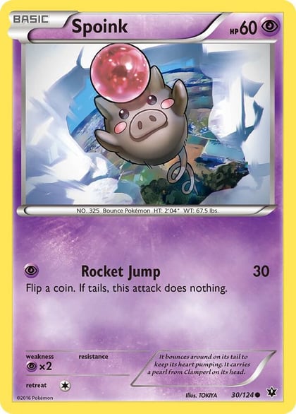Spoink, XY - Fates Collide 30/124