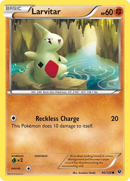Larvitar (40), XY - Fates Collide 40/124