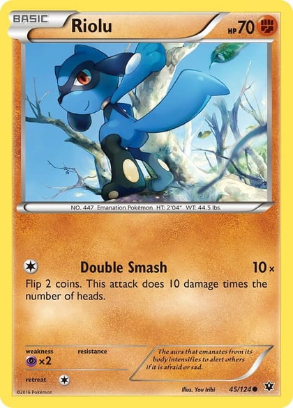 Riolu (45), XY - Fates Collide 45/124