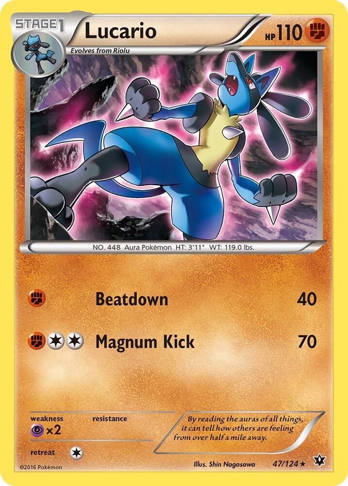 Lucario (47), XY - Fates Collide 47/124