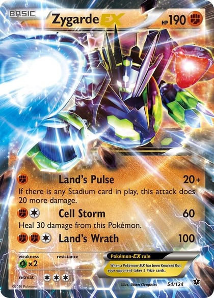 Zygarde EX, XY - Fates Collide 54/124
