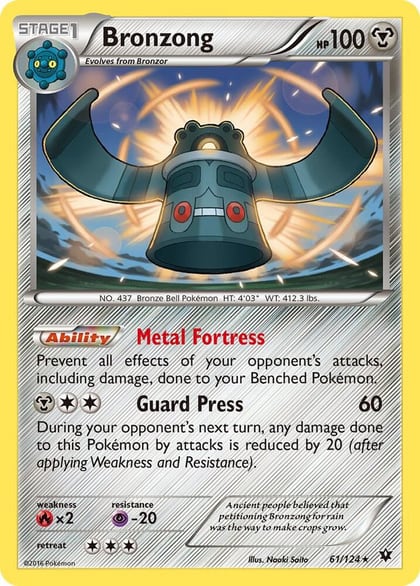Bronzong, XY - Fates Collide 61/124