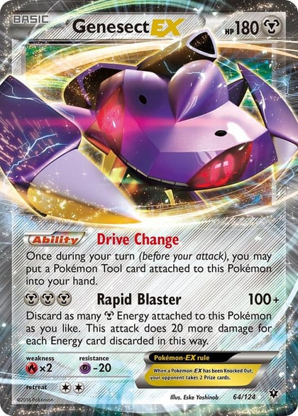 Genesect EX, XY - Fates Collide 64/124